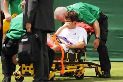 Su primera experiencia en Wimbledon terminó con lesión
