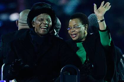 Su última aparición pública, en el cierre del Mundial 2010