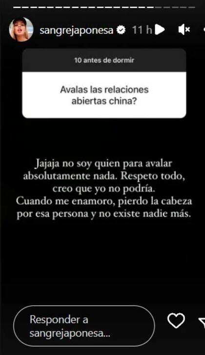 Suárez aseguró que no sería capaz de mantener una relación abierta