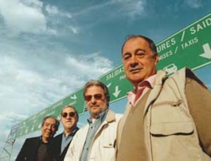 Suárez Paz, Malvicino, Pablo Ziegler y Héctor Console, integrantes de uno de los memorables quintetos de Astor Piazzolla 