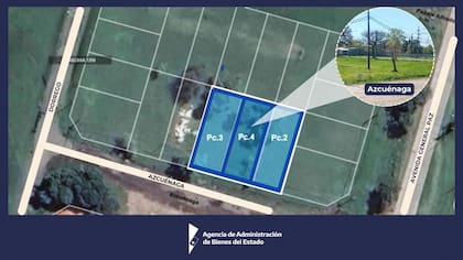 Subasta de tres terrenos en la provincia de Santa Fe