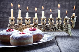 Sufganiot, buñuelos tradicionales de Janucá