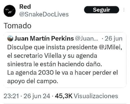 Sugestivo mensaje: un pedido que se hizo realidad