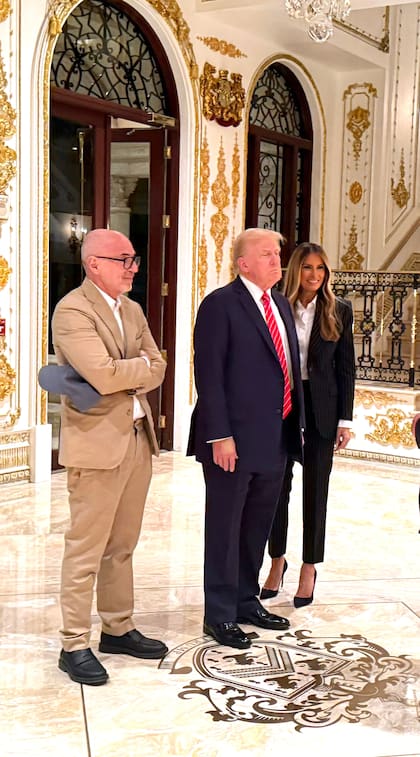 Sulichin, junto al presidente Donald Trump y la primera dama Melania