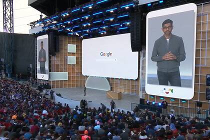 Sundar Pichai en la presentación del Google I/O 2o19