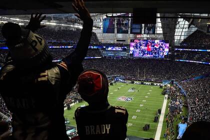 Super Bowl 2018, una vista del estadio de la final Patriots vs. Eagles
