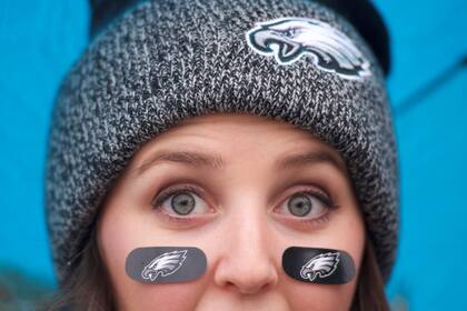 Una fan dePhiladelphia Eagles