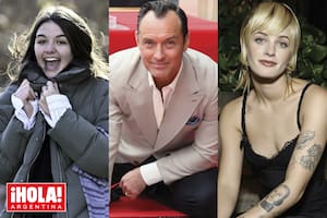 Suri Cruise, Jude Law y Esther Rose McGregor.