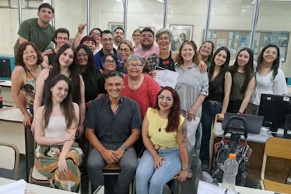 Sus compañeros de la UNLaM no la hicieron sentir excluida, según contó a LA NACION