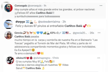 Sus fieles seguidores festejaron su cumpleaños en redes sociales (Captura Twitter)