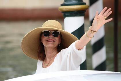 Susan Sarandon llegando al Hotel Excelsior