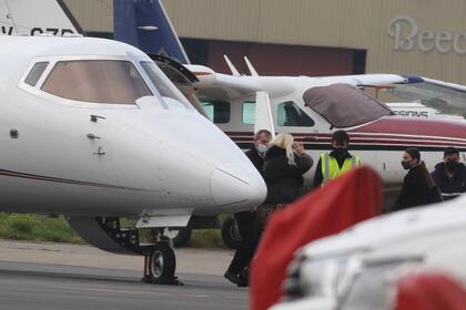 Susana Giménez al pisar, de nuevo, suelo argentino en el aeropuerto de San Fernando