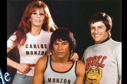 Susana Giménez, Carlos Monzón y Oscar Tubío, juntos en 1977