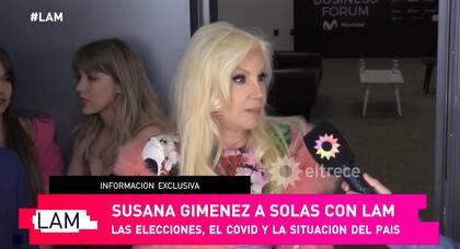 Susana Giménez, entrevistada por LAM luego de participar del America Business Forum 2021