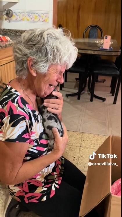 Susana no pudo contener la emoción