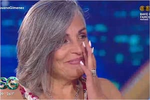 Susana Romero, mamá del Dibu, se emocionó al escuchar el mensaje de su hijo