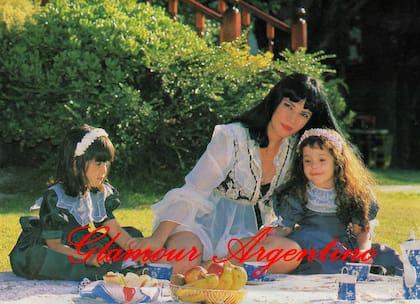 Susana Romero y las mellizas Nicole Sofía y Calanit Diva, fruto de su relación con Abel Jacubovich