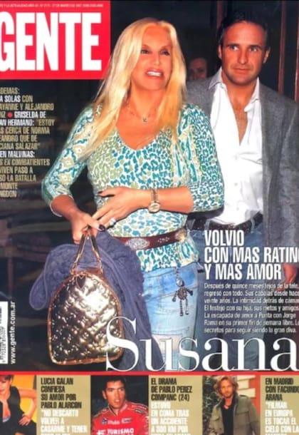 Susana siempre fue requerida por las tapas de las revistas más importantes de la Argentina, y sus romances atraían también mucha atención de su público