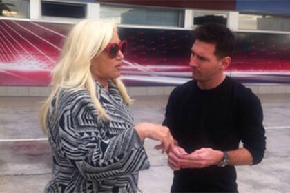 Susana y Messi, juntos en Barcelona