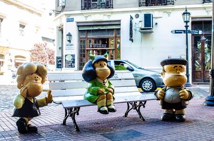 Susanita, Mafalda y Manolito, en San Telmo