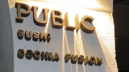 Sushi pero también cocina argentina, peruana y francesa, entre otras, se ofrecen en Public