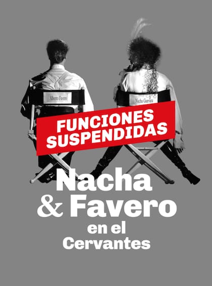 Suspendieron la obra Nacha y Favero hasta nuevo aviso