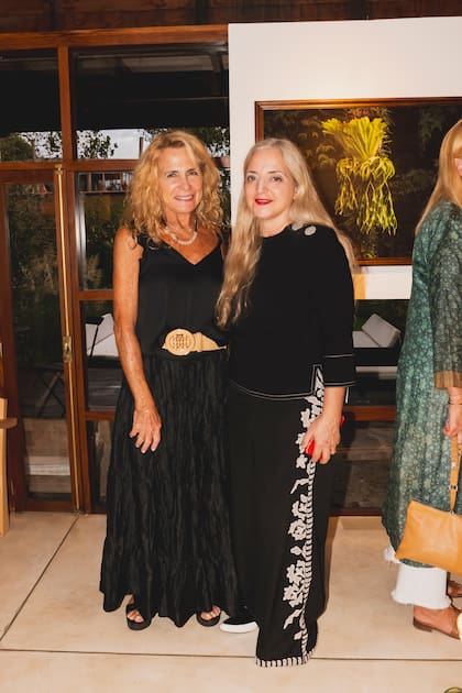 Susy Camillio y la artista Nicola Costantino