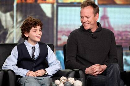 Sutherland presentó su nueva serie junto a quien interpretará a su hijo