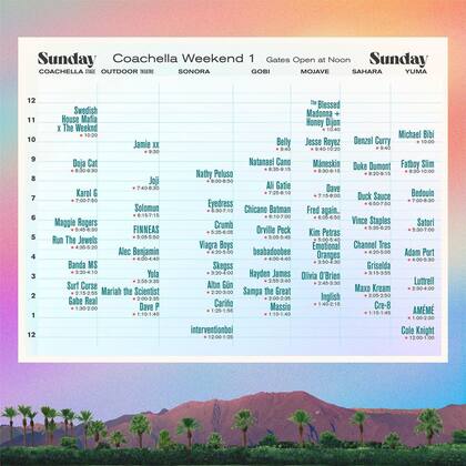 Swedish House Mafia y The Weeknd subirán al escenario el domingo 17 (Crédito: Instagram/@coachella)