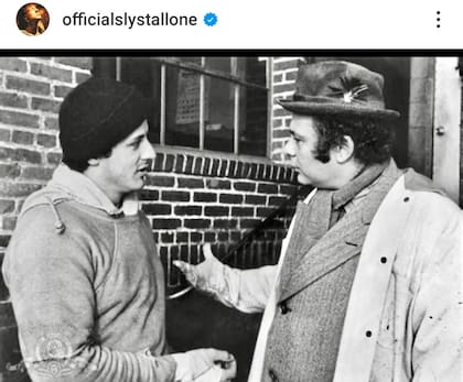 Sylvester Stallone despidió a Burt Young en las redes sociales