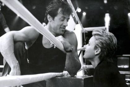 Sylvester Stallone y Brigitte Nielsen se conocieron cuando grababan la película Rocky IV y pronto se enamoraron