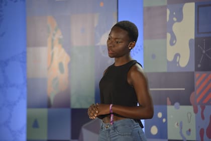 Sylvie Furaha a los 21 años en su presentación en Clubes TED-Ed