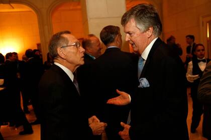 El presidente del CARI, el excanciller Adalberto Rodríguez Giavarini, y el empresario Guillermo Stanley