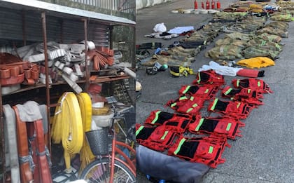 Tablas de rescate, una motosierra, inmovilizadores y tres vehículos se secuestraron