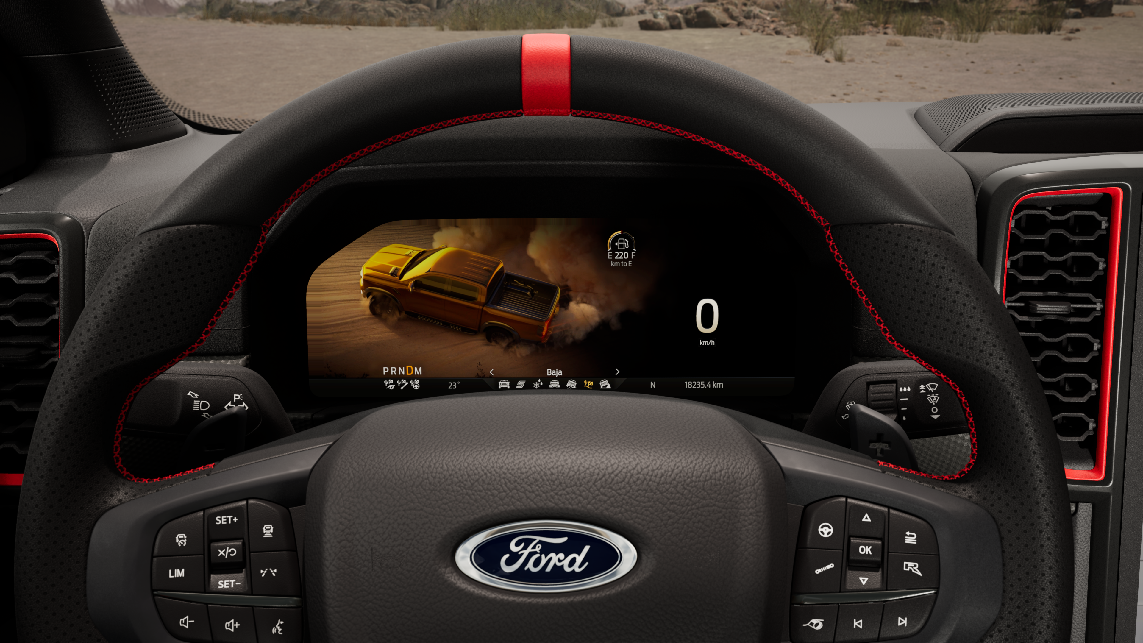 Tablero digital en la nueva Ranger Raptor