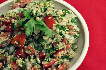 Tabule riquísimo. Una alternativa fresca.