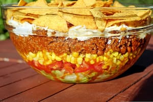Taco salad con nachos