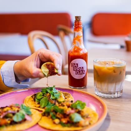 Tacos, un clásico en el menú de Barragán.