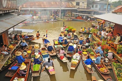 Tailandia: Mercado Flotante de Amphawa