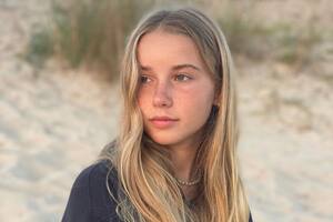 El look canchero de Taína Gravier, la hija de Valeria Mazza, para enfrentar las altas temperaturas de Europa