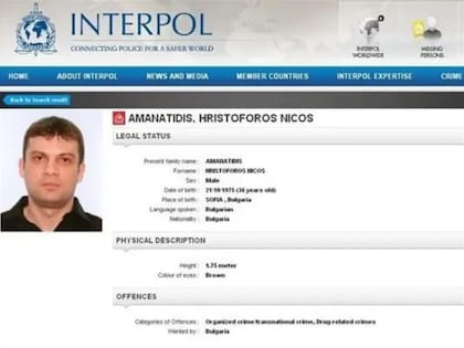 "Taki" estuvo reclamado por Interpol. (Foto: Interpol)