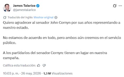 Talarico invitó formalmente a los seguidores de Cornyn a sumarse a su plataforma de campaña