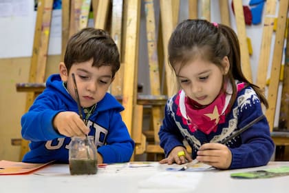 Taller de arte para niños en la Asociación de Amigos del MNBA