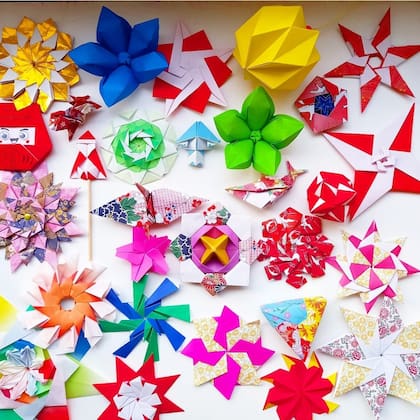 Oficina de origami por Noemi