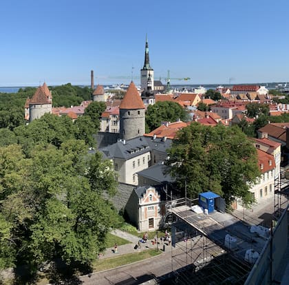 Tallin, mirador en verano.