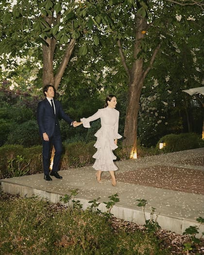 Tamara Falcó e Íñigo Onieva disfrutando de la boda