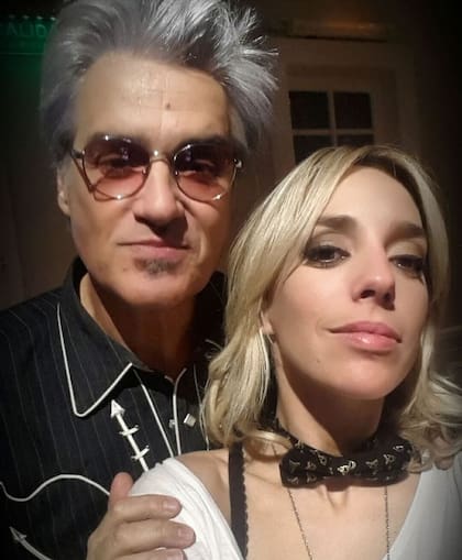 Tamara Pettinato con su padre, Roberto Pettinato