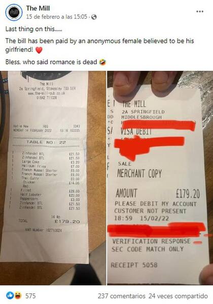 También compartió los tickets