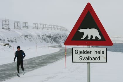 También en el archipiélago noruego de Svalbard se practica deportes, más allá del frío y los osos
