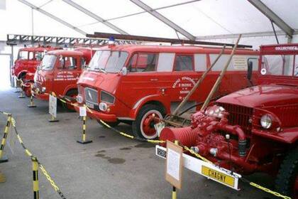 También hay una colección de coches de bomberos